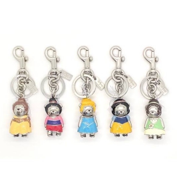 NWT Disney x Coach Princess Cinderella Bear Keychain - Picture 3 of 6
